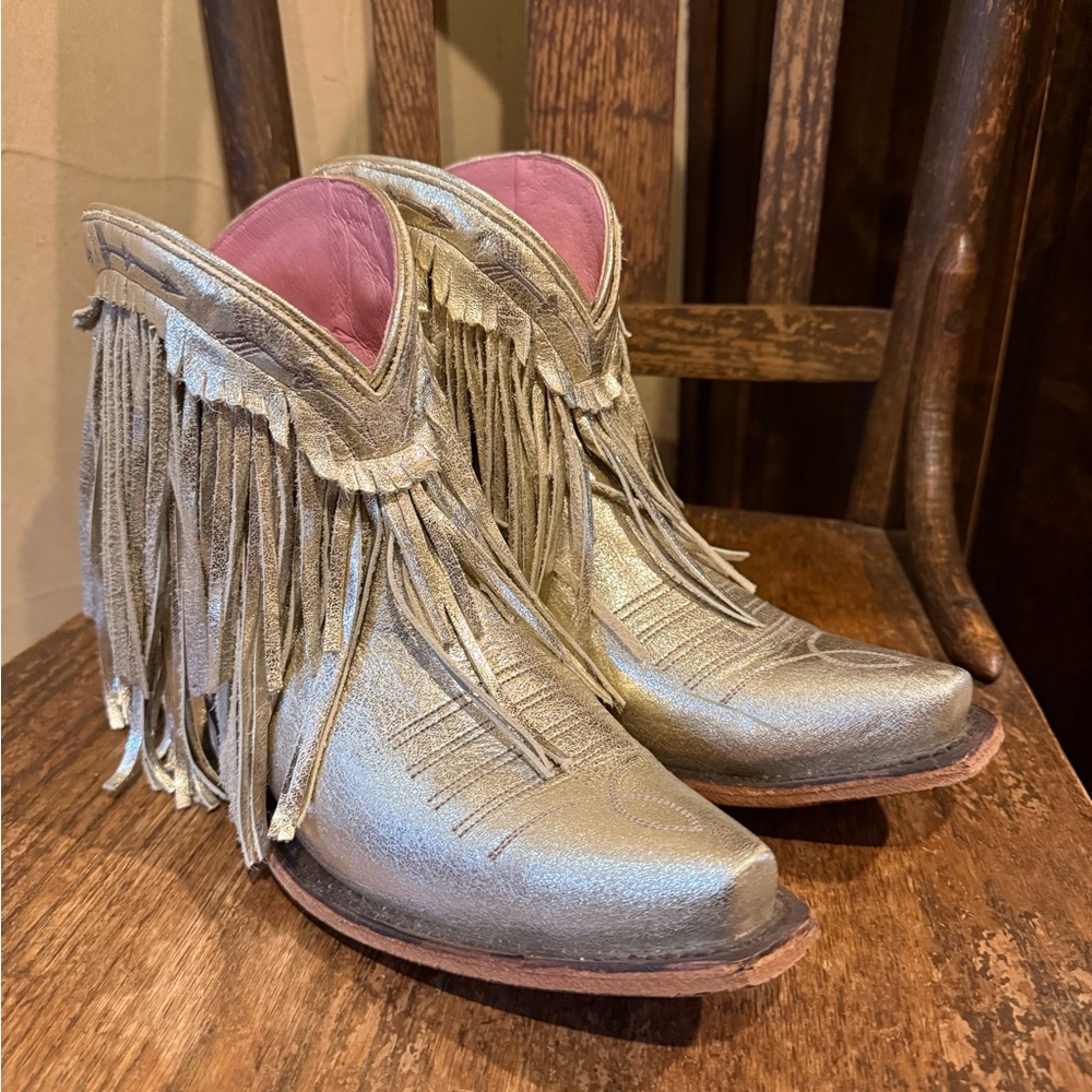 Junk Gypsy silver fringe ankle boots